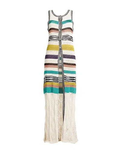 Missoni Woman Cardigan Off White Size 10 Silk, Cupro, Synthetic Fibers, Viscose, Polyester In White