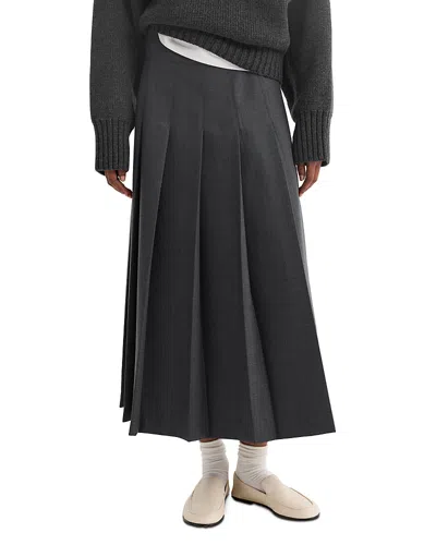 Rohe Pleated Wrap Skirt In Gray