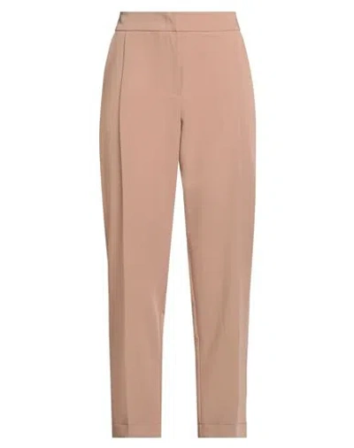 Face To Face Style Woman Pants Sand Size 10 Pes, Rayon, Elastane In Brown