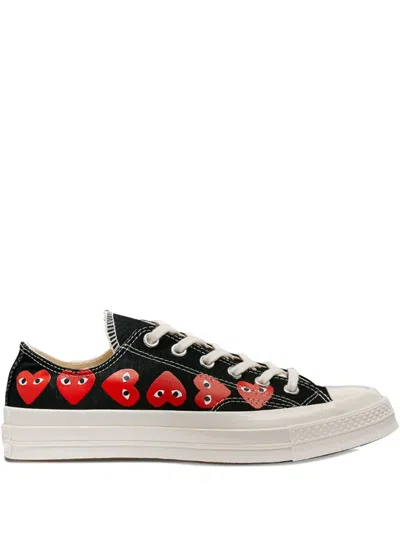 Comme Des Garçons Play X Converse Chuck 70 Heart-print Sneakers In Black
