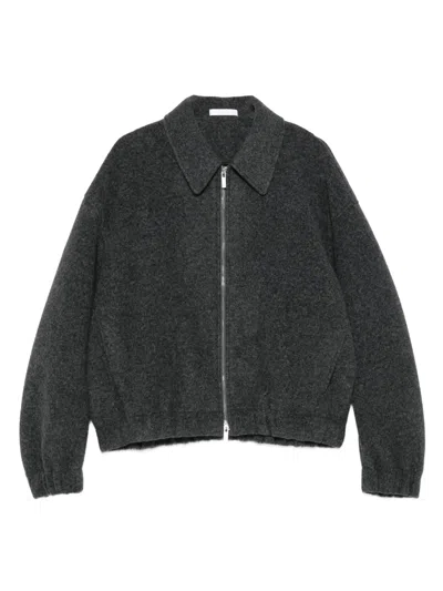 Helmut Lang Zip-up Jacket In Gray