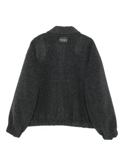 Helmut Lang Zip-up Jacket In Gray