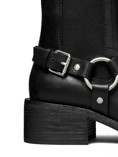 Tory Burch Ankle Boots With Block Heel And Buckle In Black