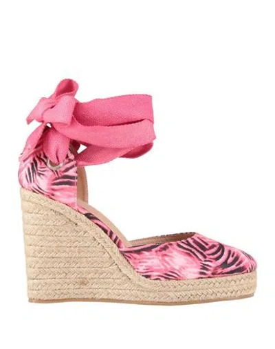 Gaelle Paris Gaëlle Paris Woman Espadrilles Fuchsia Size 7 Textile Fibers In Multi