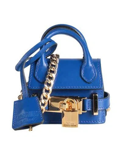 Moschino Woman Cross-body Bag Blue Size - Leather In Blue