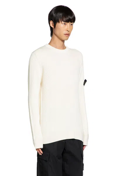 Stone Island Sweater With Brushed Texture In Neutral