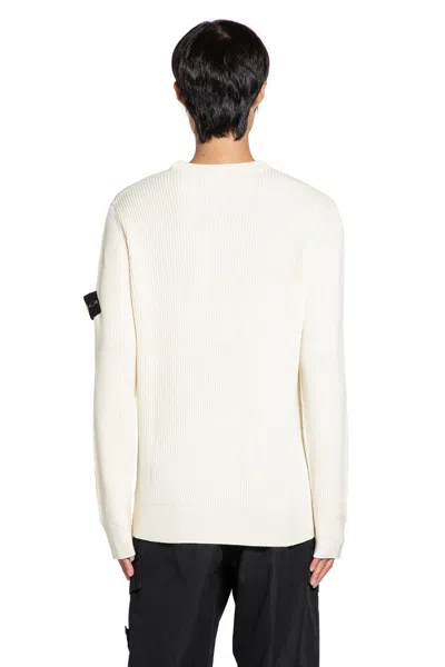 Stone Island Sweater With Brushed Texture In Neutral