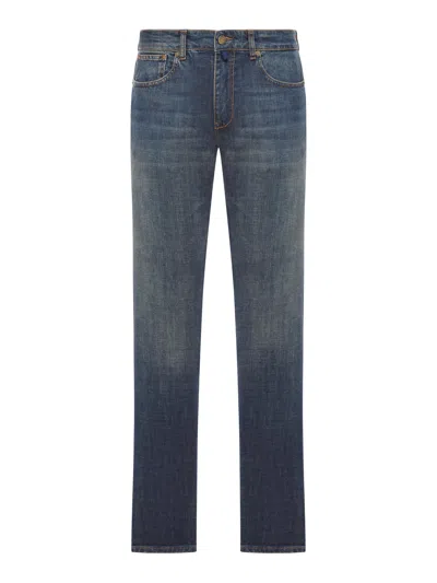 Incotex Cotton Denim Jeans In Blue