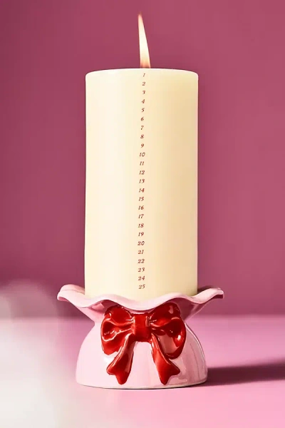 Anthropologie 25 Nights Of Cheer Advent Candle Set In Neutral
