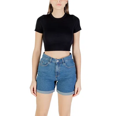 Jacqueline De Yong Black Viscose Sweater In Black