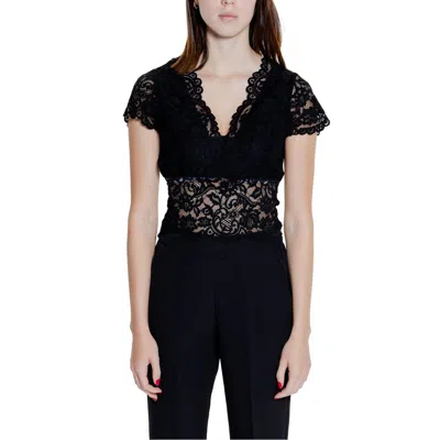 Morgan De Toi Black Polyamide Top In Black
