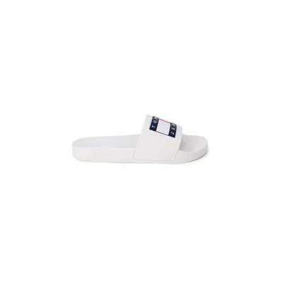 Tommy Hilfiger Jeans White Polyethylene Slipper In White