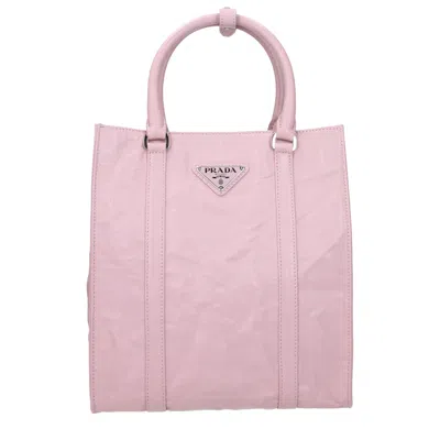 Prada Pink Leather Handbags