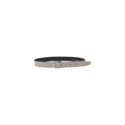 Antony Morato Gray Leather Belt In Neutral