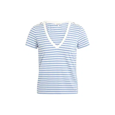 Morgan De Toi White Viscose T-shirt In Multi
