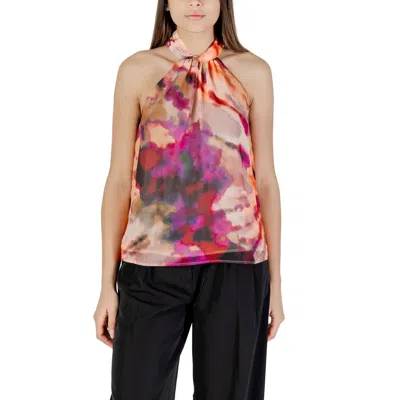 Morgan De Toi Pink Recycled Polyester Blouse In Multi