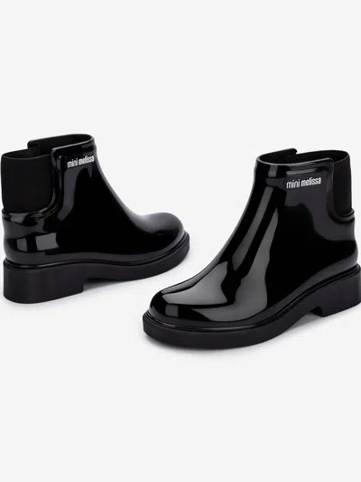 Mini Melissa Girls Chelsea Boots In Black