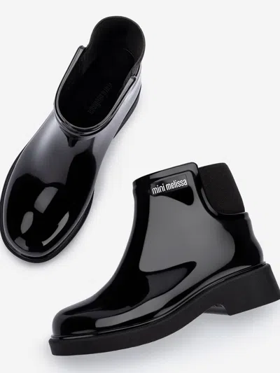 Mini Melissa Girls Chelsea Boots In Black
