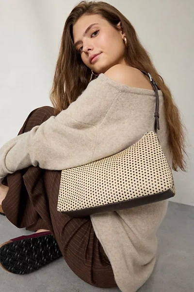 Kimchi Blue Fiona Polka Dot Shoulder Bag In Cream, Women's At Urban Outfitters In White