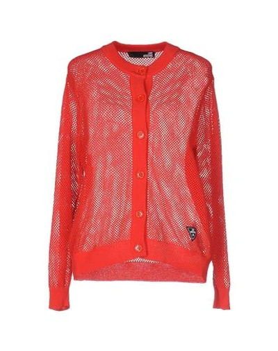 Love Moschino Cardigans In レッド