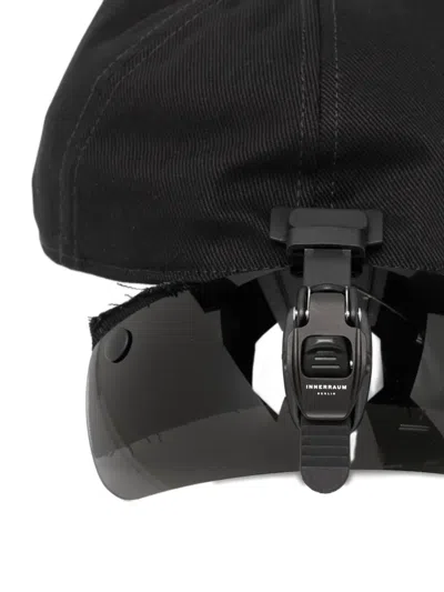 Innerraum Black Object 12 Visor Baseball Cap In Black