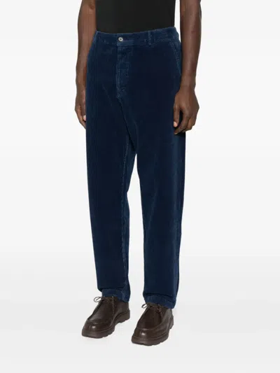 Universal Works Corduroy Trousers In Blue