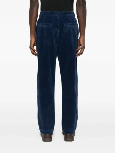 Universal Works Corduroy Trousers In Blue