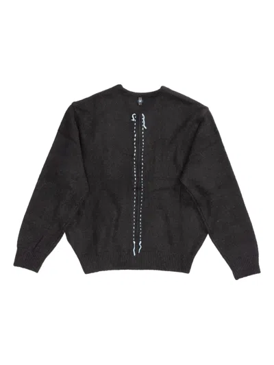 Ader Error Button-detail Cardigan In Black