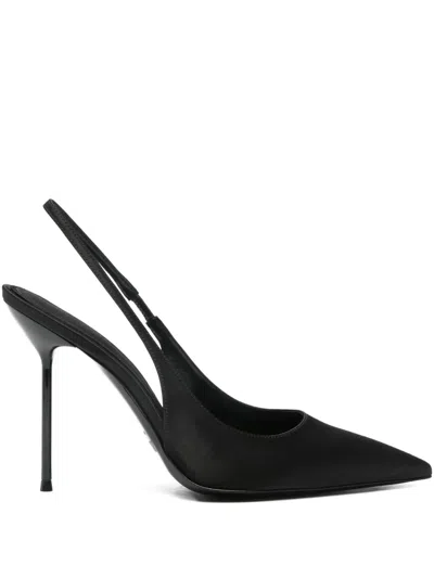 Paris Texas 105mm Lidia Slingback Pumps In Black