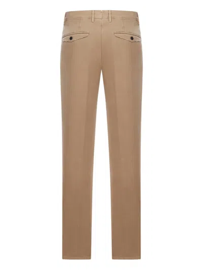 Incotex Tailored Cotton Trousers In Neutral