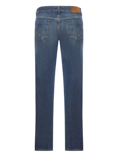 Incotex Cotton Denim Jeans In Blue