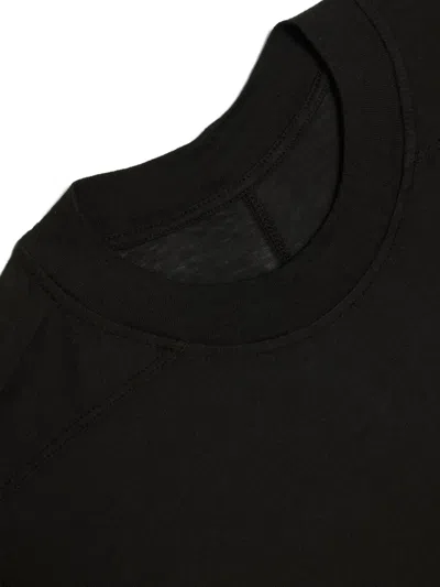 Rick Owens Drkshdw Womens Black Cropped Small Level Cotton T-shirt In Black