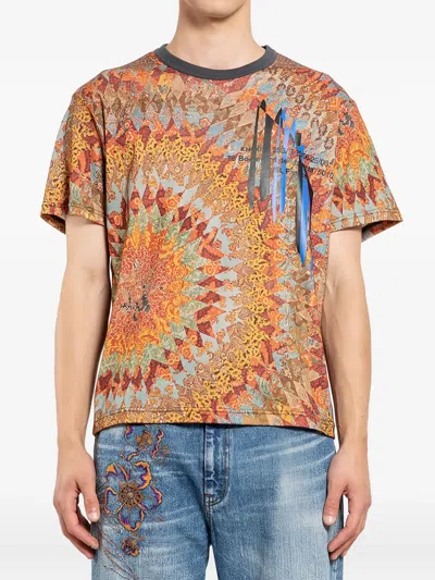 Khoki Maglietta Stampata Boulevard De Magenta In Orange