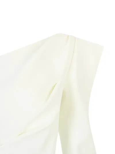 Maticevski One-shoulder Crop Top In White