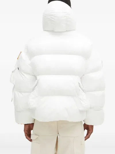 Alpha Industries Patch-appliqué Padded Jacket In White