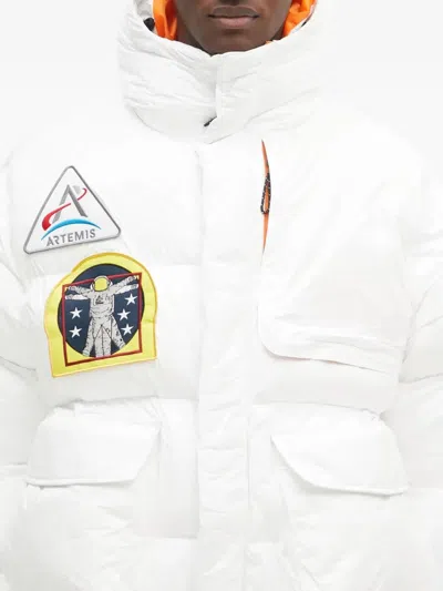 Alpha Industries Patch-appliqué Padded Jacket In White