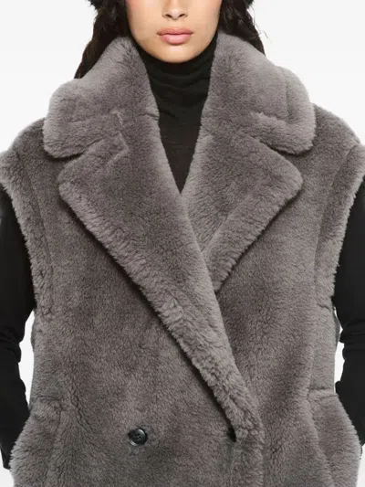 Stand Studio Structured Grey Jacket With Classic Silhouette In Multi