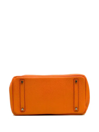 Pre-owned Hermes 2012 Togo Birkin Retourne 35 Handbag In Orange