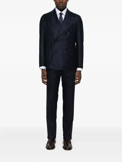 Brioni Checked Long-sleeved Shirt In White