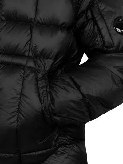 C.p. Company C.p.company Men Soft Shell Nylon Down Jacket In Black