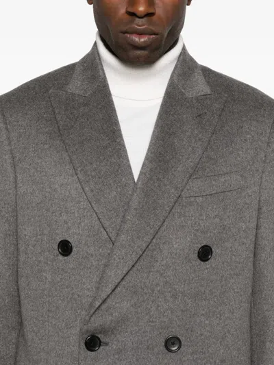 Reveres 1949 Double-breasted Coat In Gray