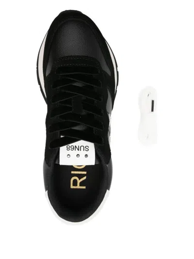 Sun 68 Ally Studs Sneakers In Black