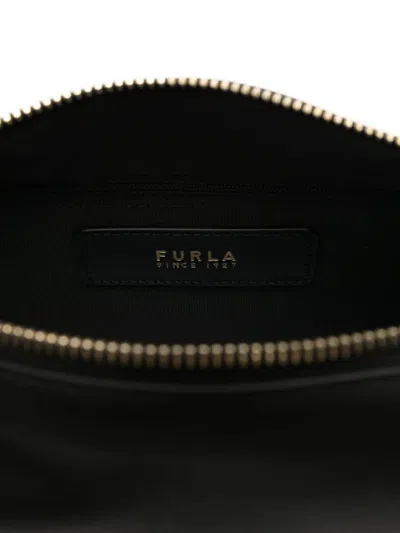 Furla Rectangular Black Handbag With Adjustable Strap In Black