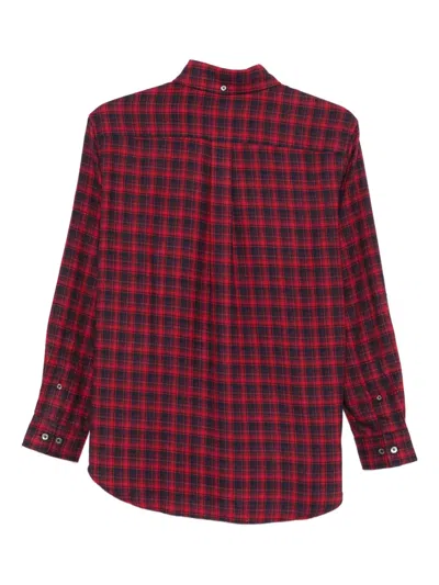 Dunst Checked Long-sleeved Shirt In Red