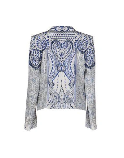 Shop Roberto Cavalli Blazer In Blue