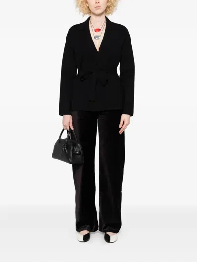 Liu •jo Open-front Jacket In Black