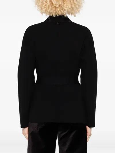 Liu •jo Open-front Jacket In Black
