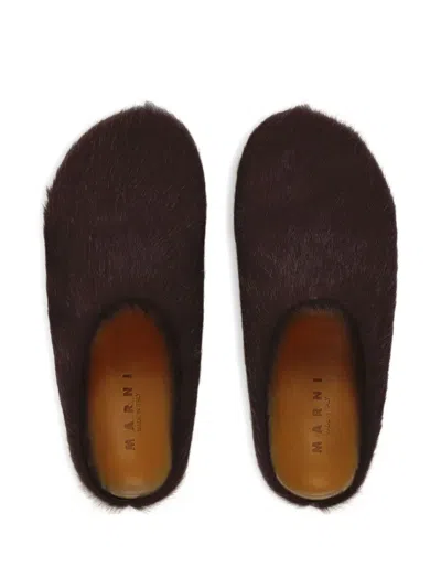 Marni Fussbett Mules In Brown