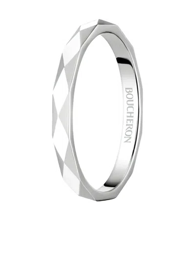 Boucheron Small Facette Ring In Metallic