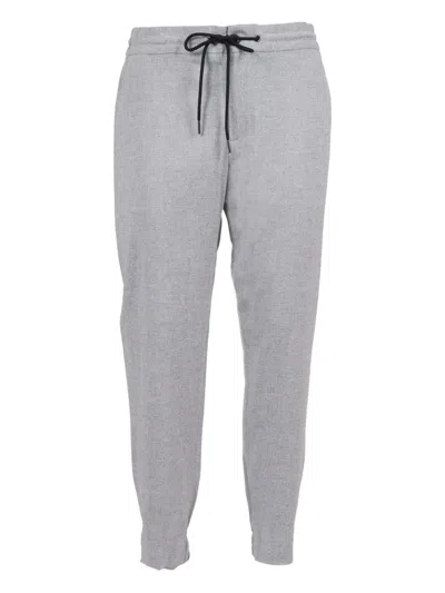 Tombolini Tapered Fit Running Pants With Textured Fabric In Gray